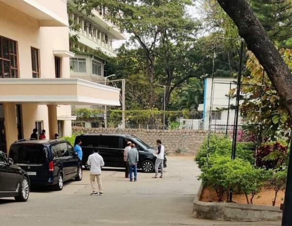 Trivikram At Prasad Labs For Bheemla Final Cut!