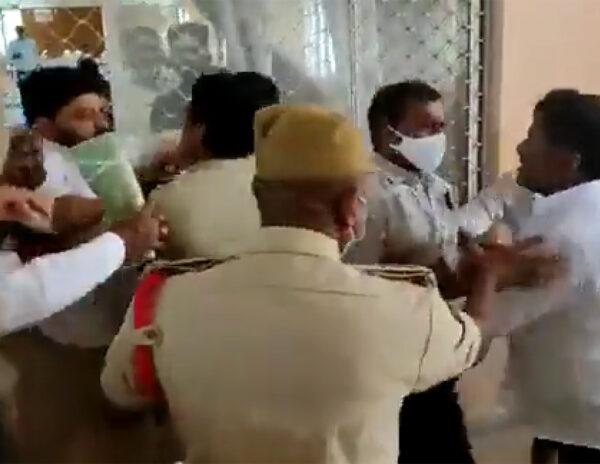 Proddutur YCP Councilors fighting at the meeting