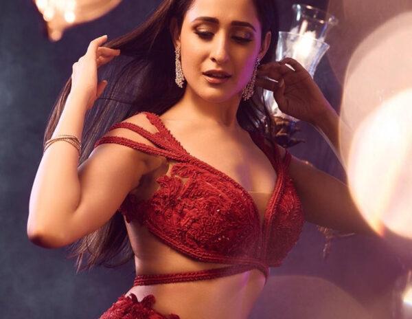 Pic Talk - Pragya Jaiswal Tempts in a Red Gown
