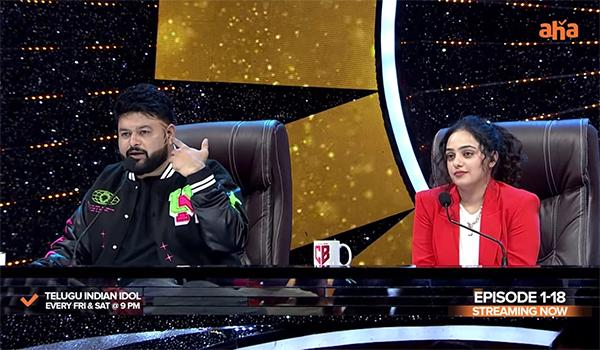 Telugu Indian Idol: Ep 19: Thaman and Nithya argued over contestant's performance