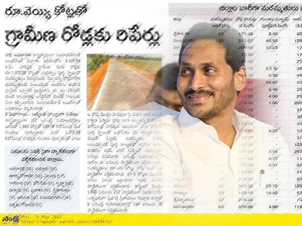 1000 Crores For Roads: Ninnu Nammam Jagan!