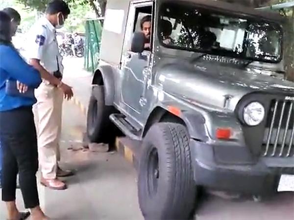 Woman Rammed Her Car Into Balakrishna's Gate