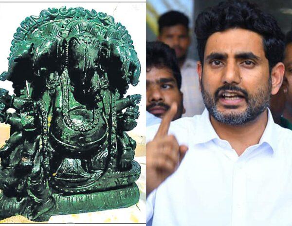 Marakata_Ganapati_Idol_In_YCP_Leader_House