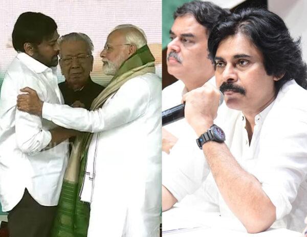 Chiranjeevi Pawan Kalyan Alluri sitaramaraju statue inaguration