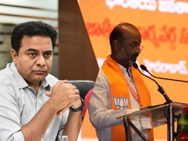 KTR-Bandi-Sanjay-Kumar-BJP-Telangana