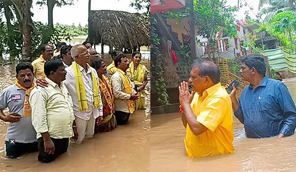 Nimmala RamaNaidu toured peddalanka village