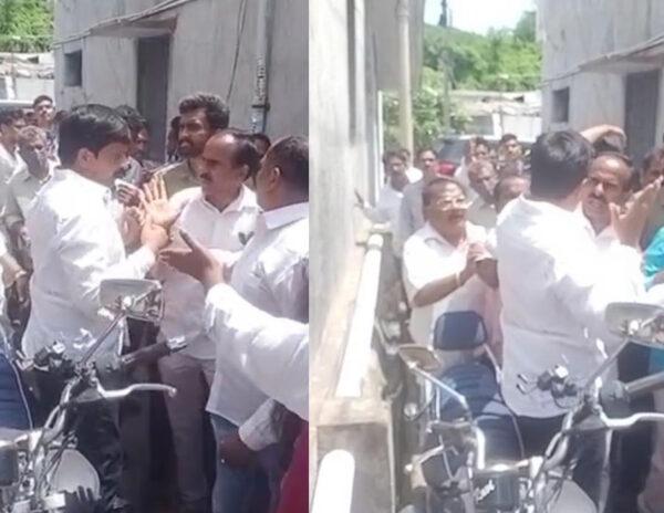 YCP Leaders Fight Each Other In The Presence Of MP
