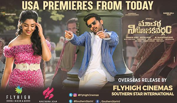 Macherla Niyojakavargam US Premieres Today