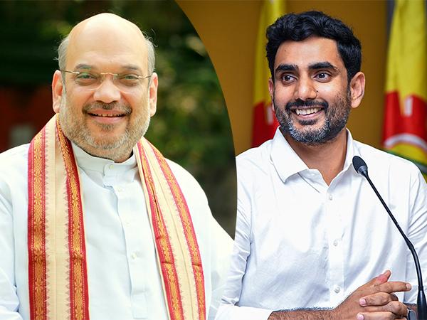 Nara Lokesh Met Amit Shah In Delhi?