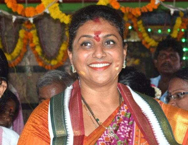Roja Shows Her 'Power' In Tirumala