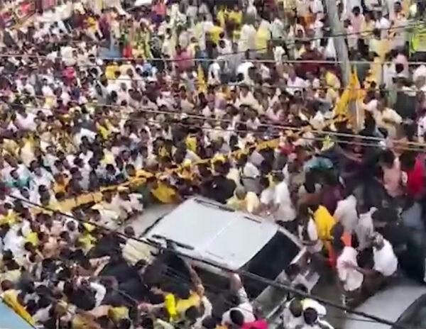 Naidu's Show Of Strength In Chittoor Ahead Of Jagan's Kuppam Tour