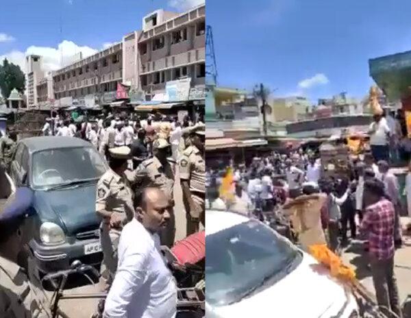 Police Seize Food Containers Of Tenali Anna Canteen