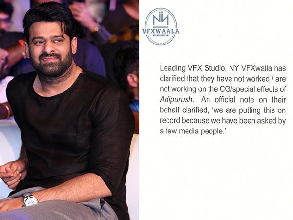 graphic company NYVFX Wala announced they didn't worked for Adipurush