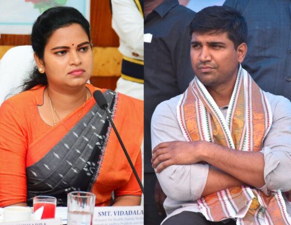 war between minister Vidadala Rajini MP Lavu Krishna Devarayalu
