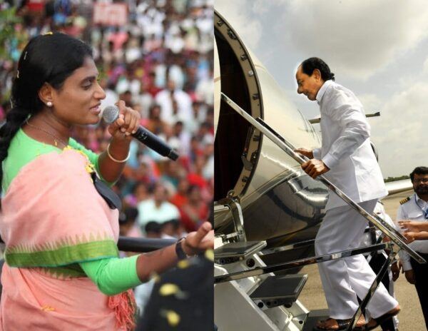 ys-sharmila-comments-on-kcr-own-flight