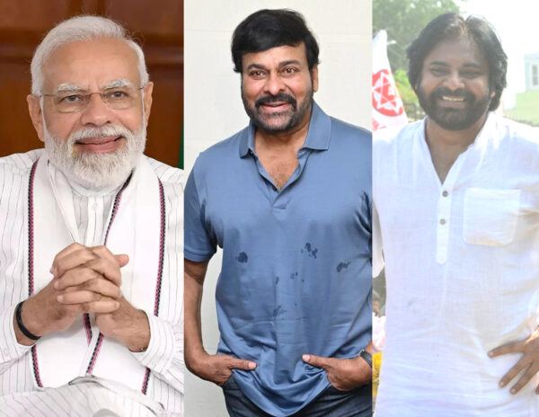 narendra modi congratulated chiranjeevi getting indian film personality of the year award