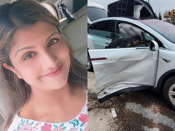 Rambha-car-Accident-usa