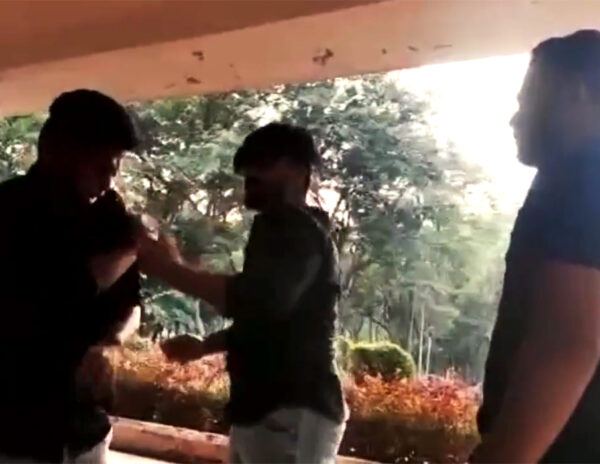 Bandi Sanjay Son Bandi Sai Bhagiradh Slaps