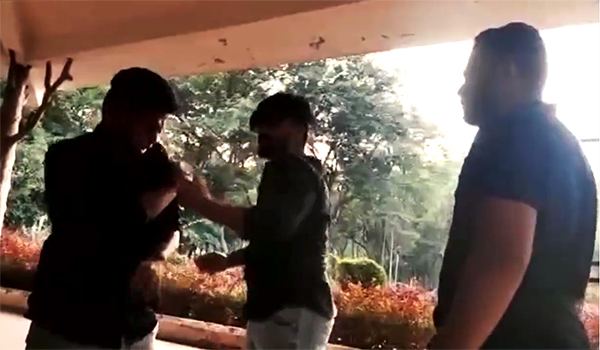 Bandi Sanjay Son Bandi Sai Bhagiradh Slaps