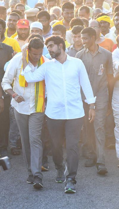 Nara Lokesh Yuva Galam Padayatra Day 17