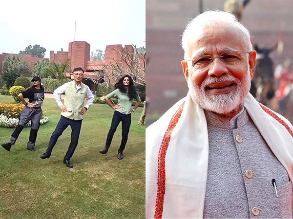 Narendra Modi Naatu Naatu Performance