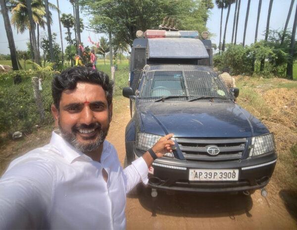 Vajra_Police_Van_Nara_Lokesh