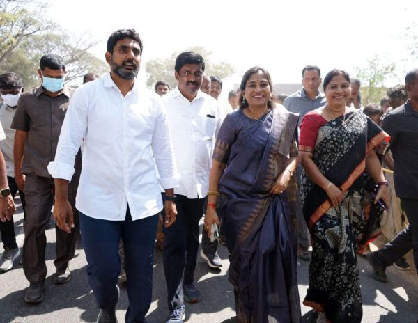 Nara Lokesh in Yuvagalam Padayatra