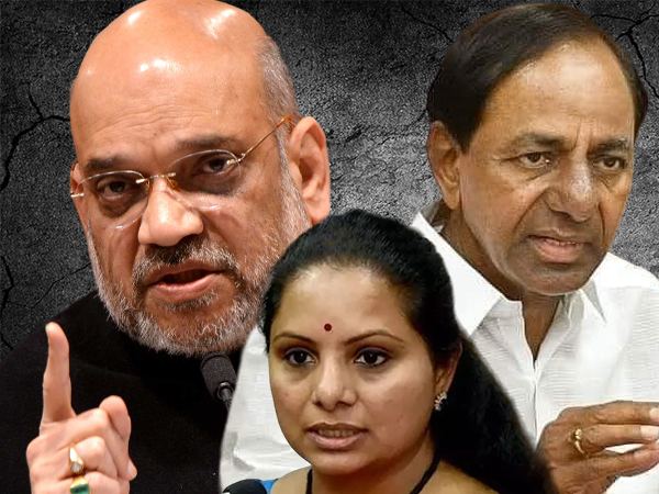 Amit-Shah-KCR-Kavitha-Liquor-Scam