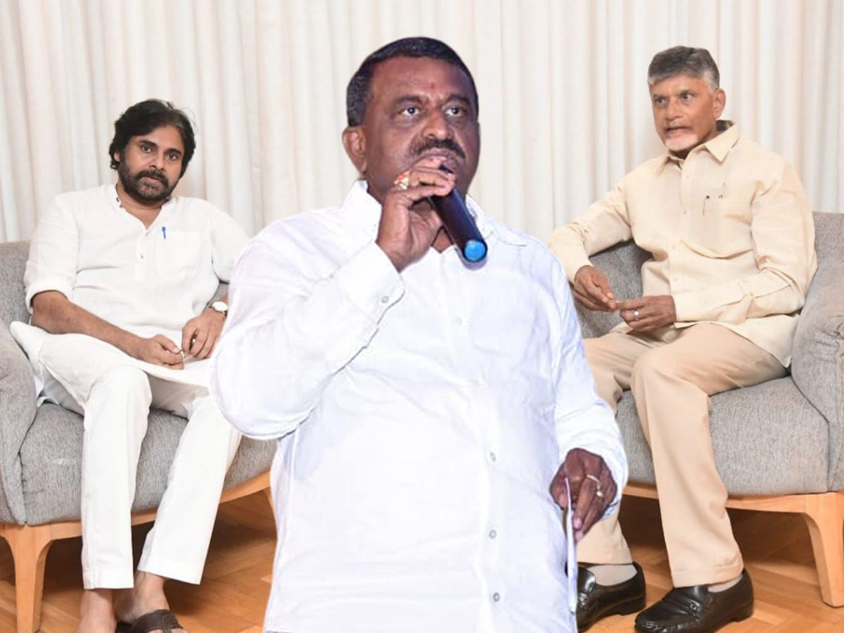 TDP JanaSena Alliance Pawan Kalyan Chandrababu Naidu Pithani Satyanarayana