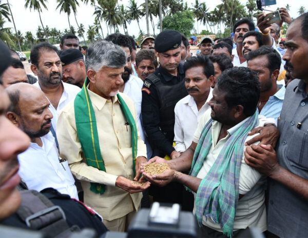 Chandrababu-Naidu-Farmers Crops Damaged Due Rrains 