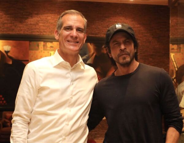 Eric Garcetti Shah Rukh Khan