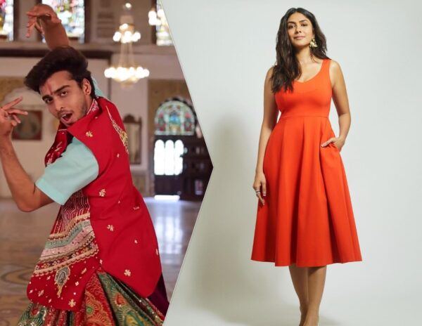 Man's Jaw-Dropping Dance in Colorful Skirt Leaves Mrunal Thakur Amazed