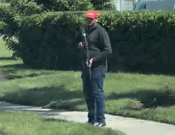 Man With AR-15 Gun 
