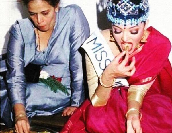 Miss-World-Aishwarya-Rai-Eating-Lunch