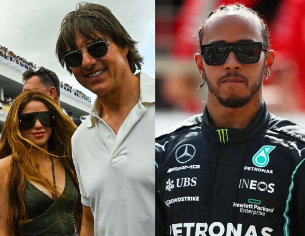 Shakira Tom Cruise Lewis Hamilton