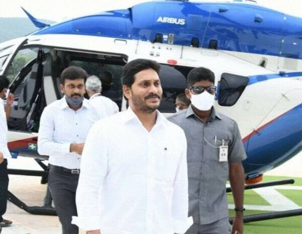 YS Jagan Flies In Helicopter Traffic Halted On The Roads