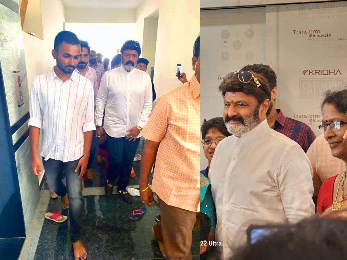 Balayya Surprises, Finds a Friend on Flight!
