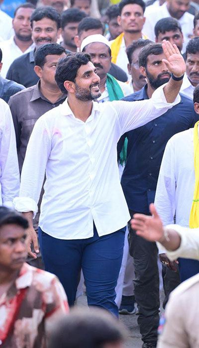 Nara Lokesh Yuvagalam Padayatra Day 132