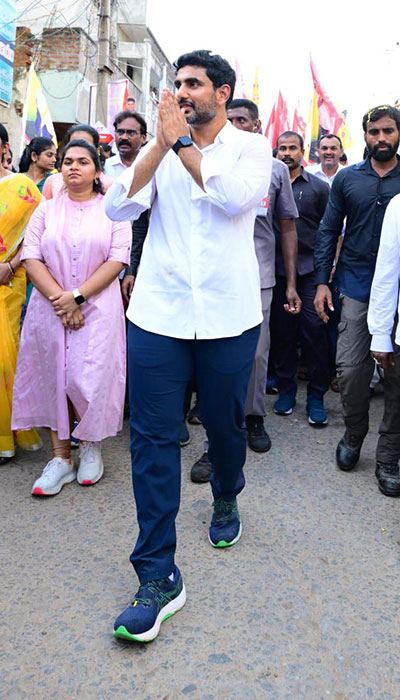 Nara Lokesh Yuvagalam Padayatra Day 134