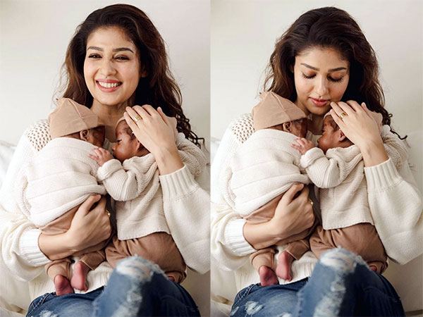 Nayanthara Adorable Twins
