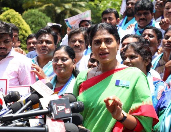YS-Sharmila-Responds-On-Merging-With-Congress