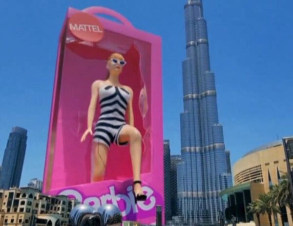 Barbie Steps On Street