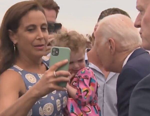 Biden Scares Girl