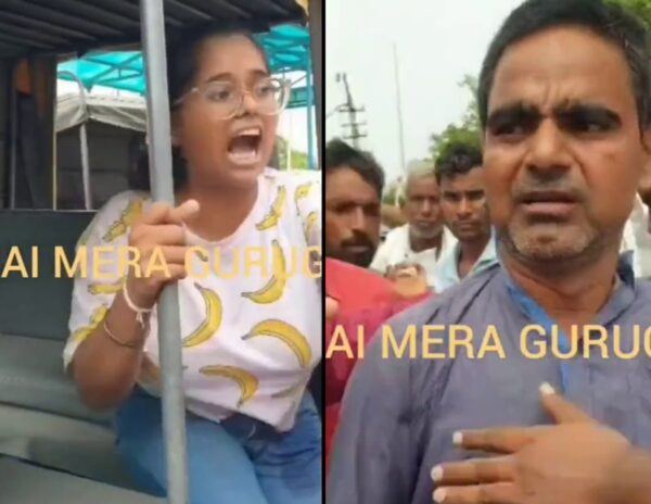 Girl Thrashes Man On Road For Misbehaving