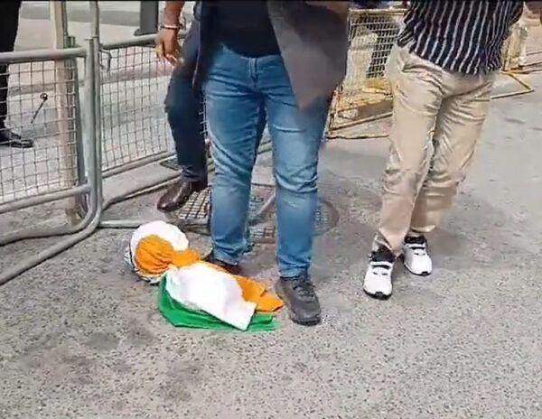 Indian-Flag-Vandalised