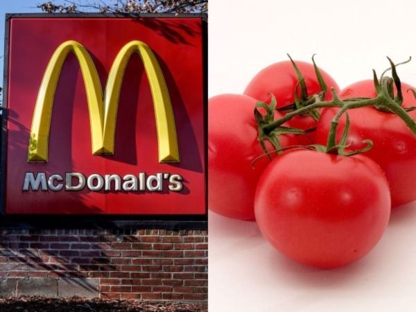 Strange McDonald’s Hit by Tomatoes!