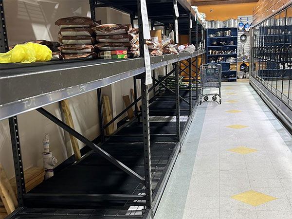 Rice Ban Effect Empty Store USA