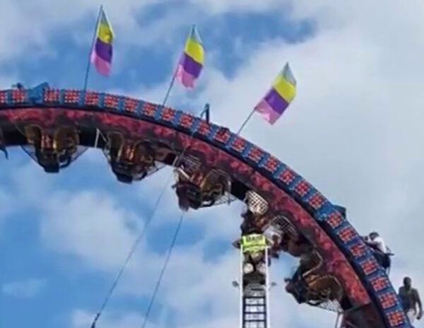 Roller Coaster Stuck Mid Air
