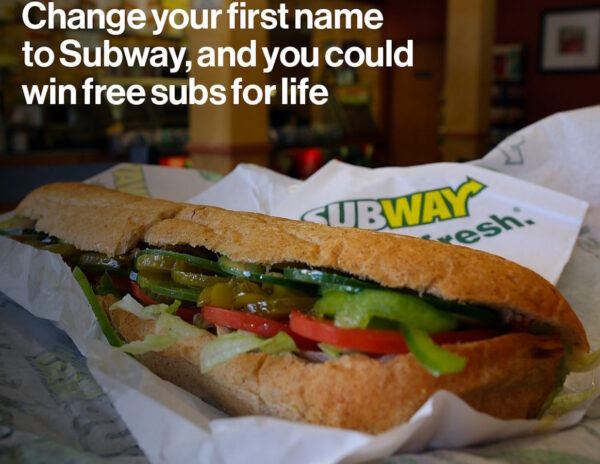 Subway Change Your Name