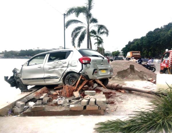 Tank Bund Car Accident